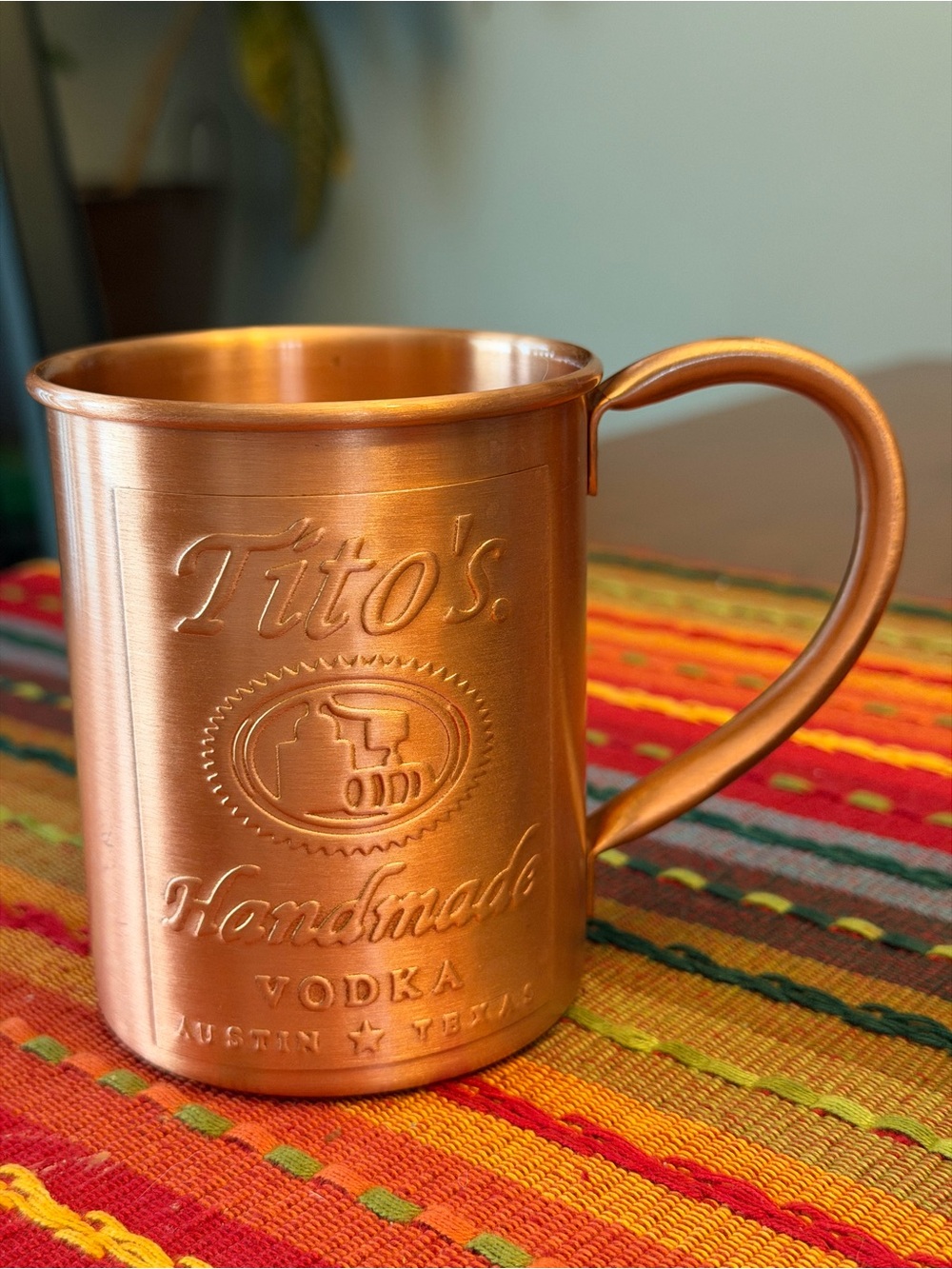 Tito’s Vodka Copper Moscow Mule Mug - Copper Finish